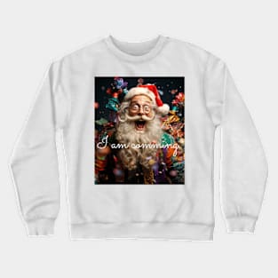 Funny Santa colorfull T-shirt Christmast Gift man women Crewneck Sweatshirt